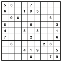 Λατινικό τετράγωνο - Sudoku